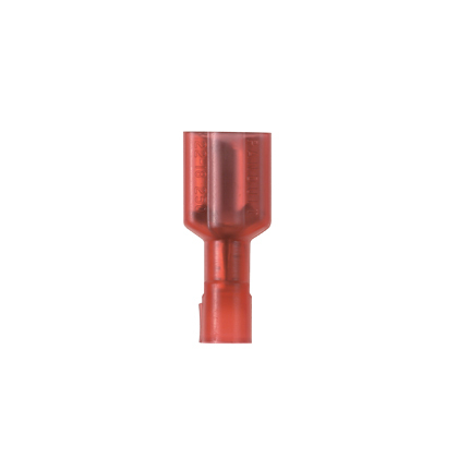 Panduit Pan-Term Female Disconnect; #22 - 18; 0.250 x 0.032" Tab; Red; Nylon - Funnel Entry; 100 ct.